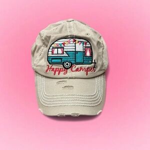 KBETHOS Vintage Tan Cap with Camper Embroidery